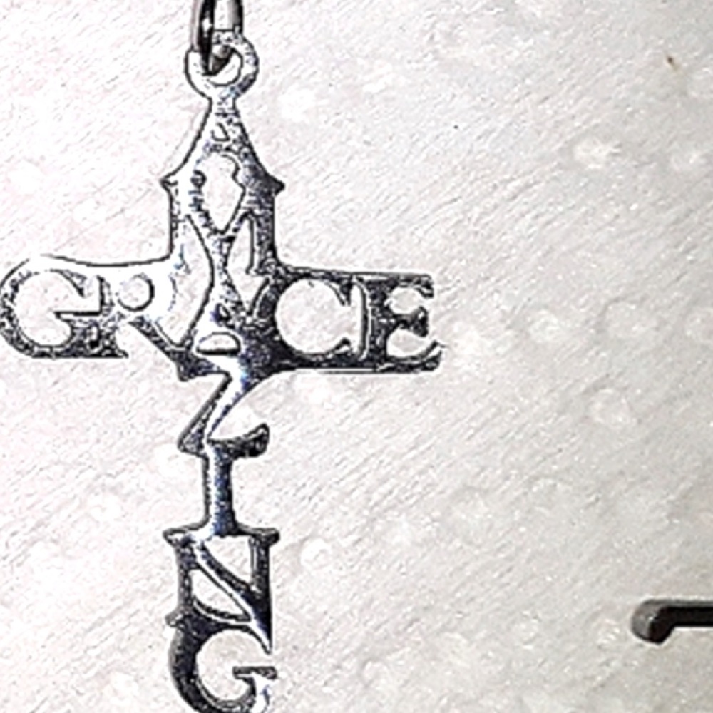 Cross Necklace Silver‎ Pendant FAITH HEART Charm on 18-22"chain NEW… - Picture 3 of 12